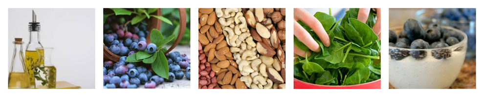 5 Foods to Live Young Collage